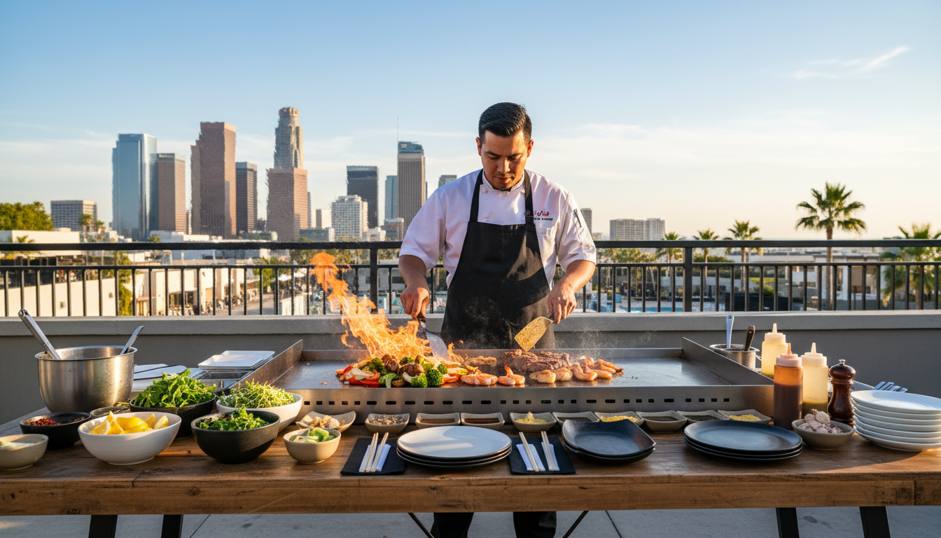 A Los Angeles-Based Teppanyaki Catering