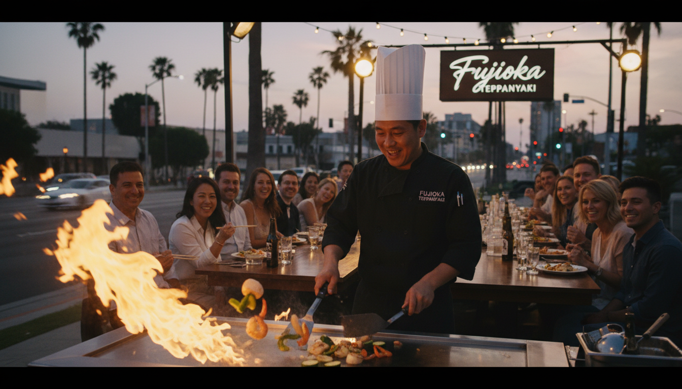 A Los Angeles-based teppanyaki catering