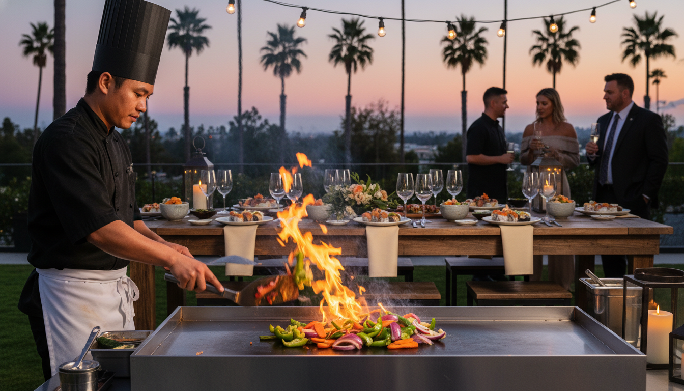 Los Angeles' best teppanyaki catering service