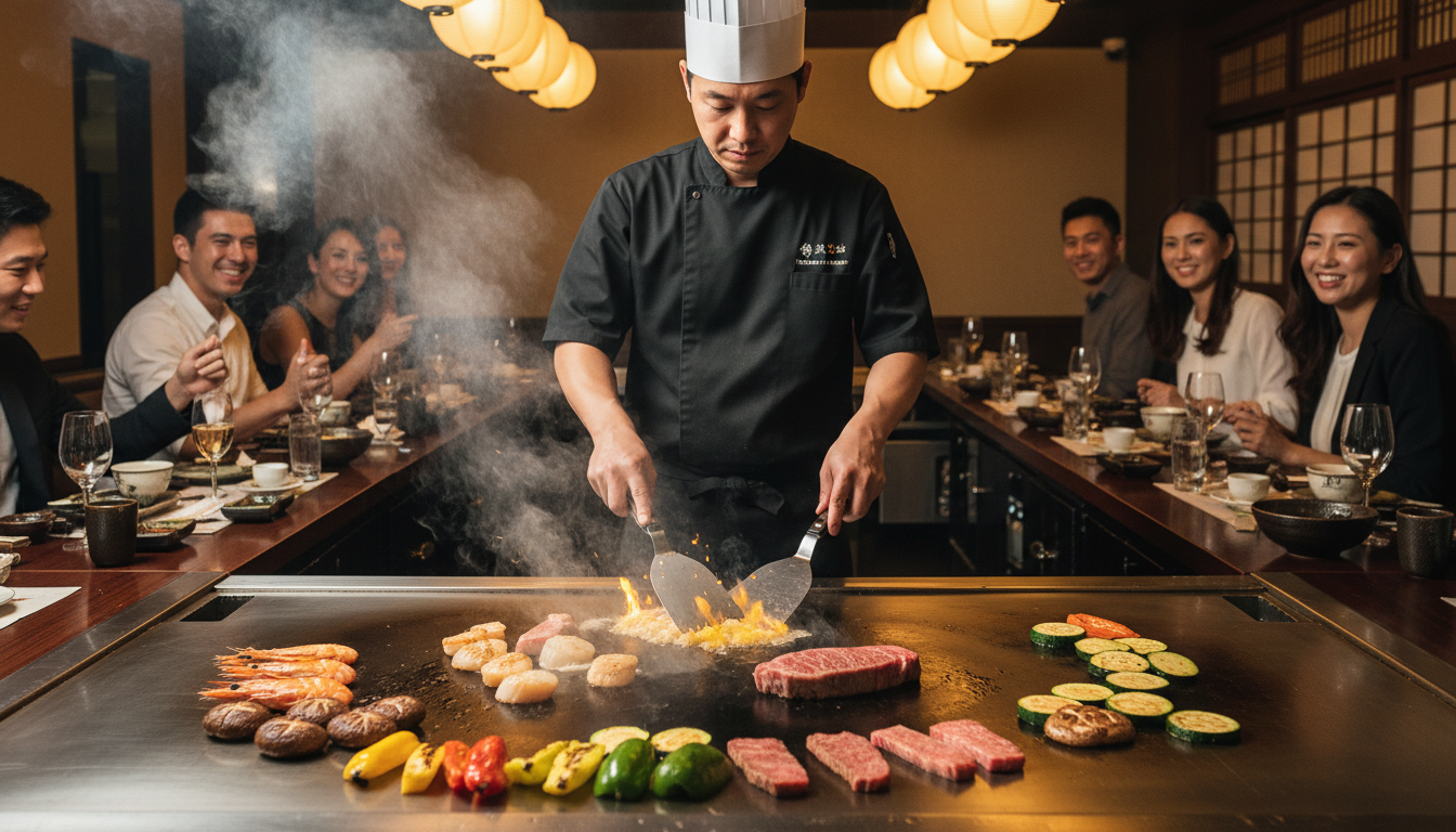 authentic Japanese teppanyaki cuisine