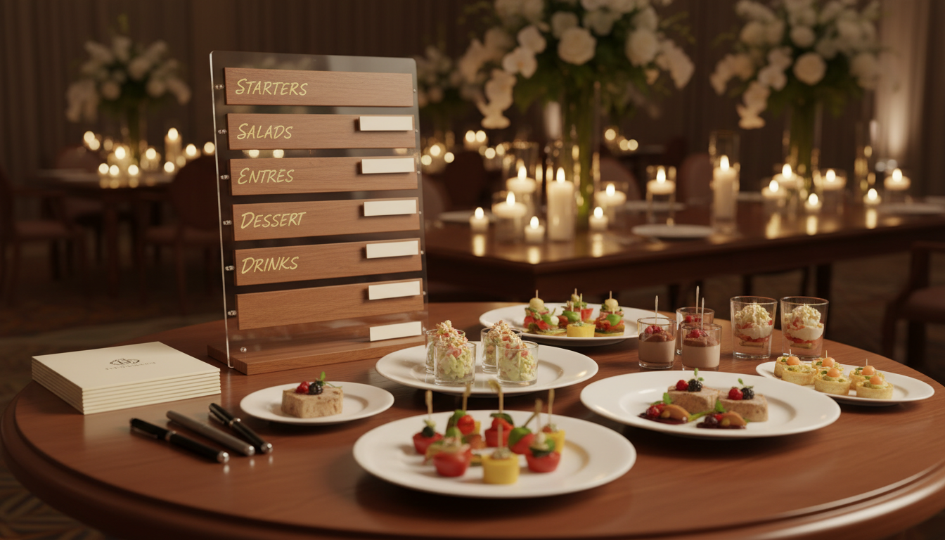 customizable menu options for catering