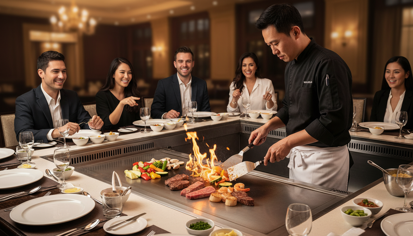 professional teppanyaki catering services